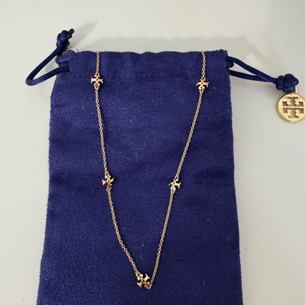 Tory Burch 14k Gold Plated Necklace Kira Pendants